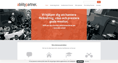 Desktop Screenshot of abilitypartner.se